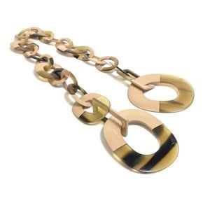 HERMES Duncan Necklace accessories Necklace Buffalo horn Beige